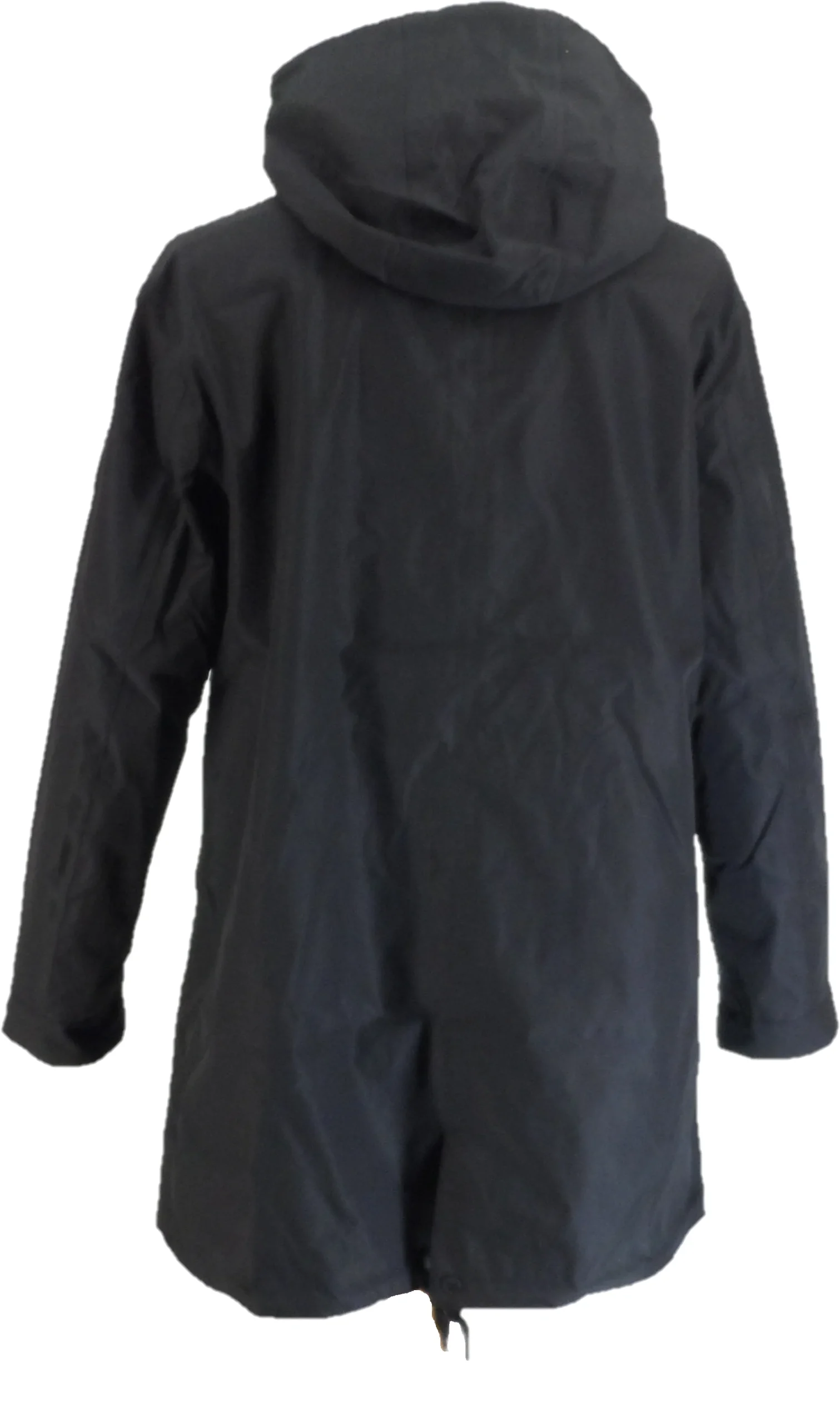 Lambretta Mens Black Retro Waterproof Fishtail Parka - Imagen 3