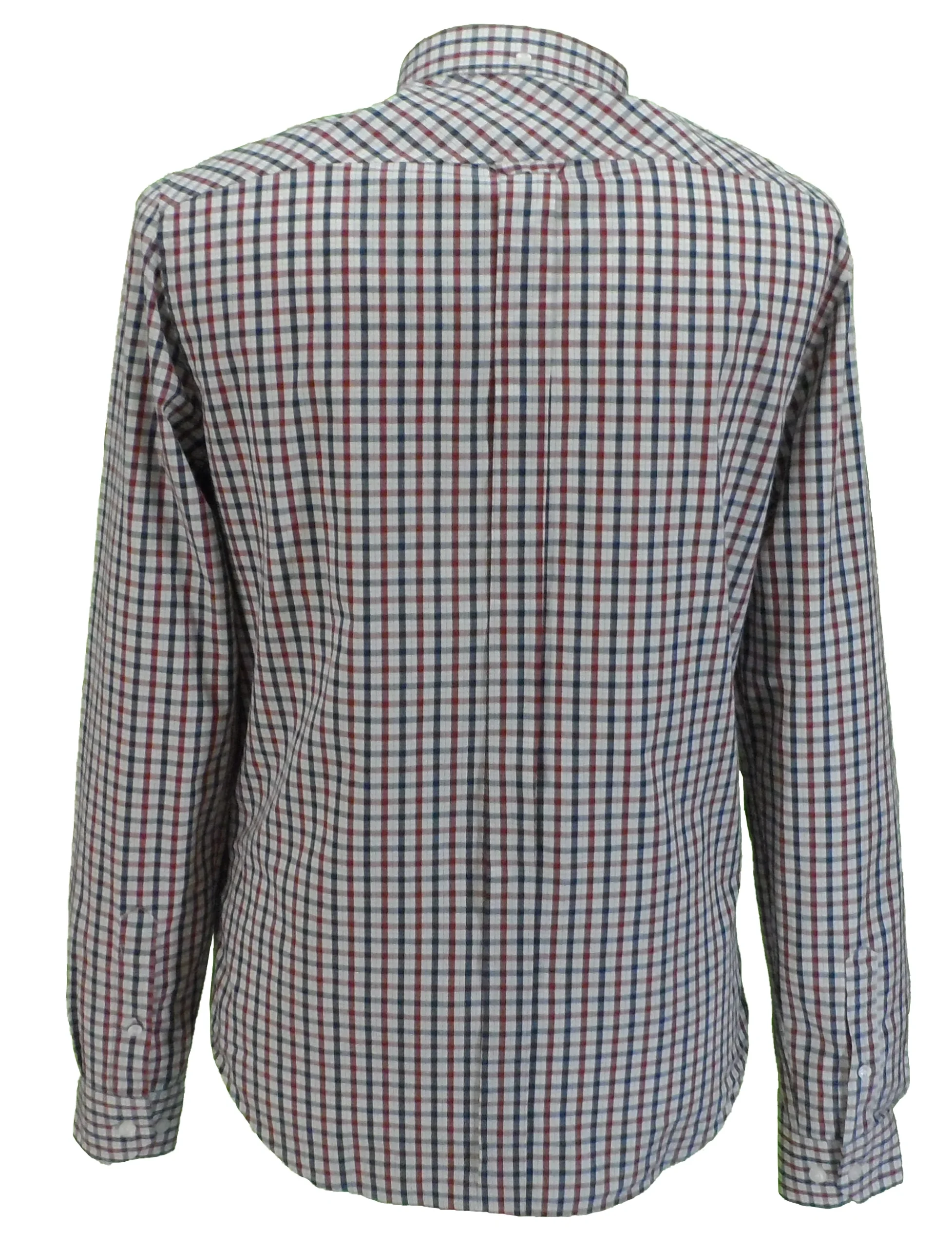 Ben Sherman Mens House Check Long Sleeved Shirts - Imagen 3