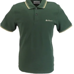 Ben Sherman Men's Jungle Green Signature 100% Cotton Polo Shirt