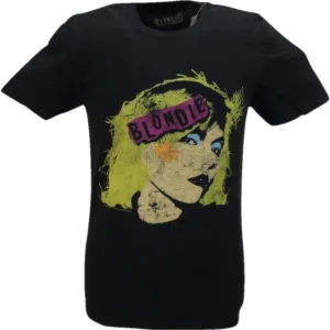 Mens Black Official Blondie T Shirt