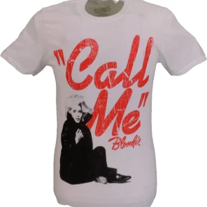 Mens White Official Blondie Call Me T Shirt