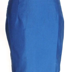 Relco Ladies Retro Mod Blue/Black Tonic Pencil Skirt