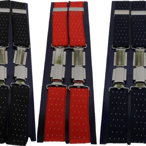 Mazeys Mens Made in England One Inch Pindot Braces