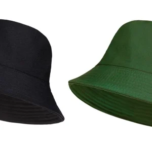 Mens Retro Reversible Bucket Hats