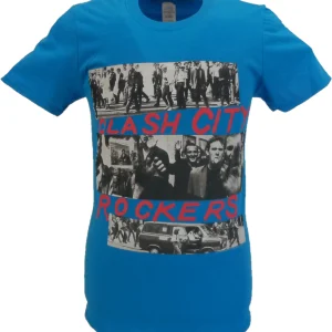 Mens Blue Official The Clash Clash City Rockers T Shirt