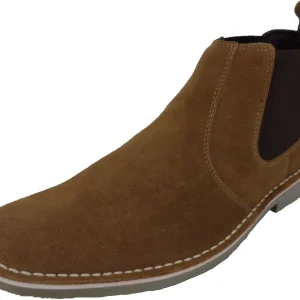 Roamers Beige Classic Mod, Ska, Retro Desert Dealer Chelsea Boots