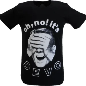 Mens Black Official DEVO Shocked Daddy T Shirt