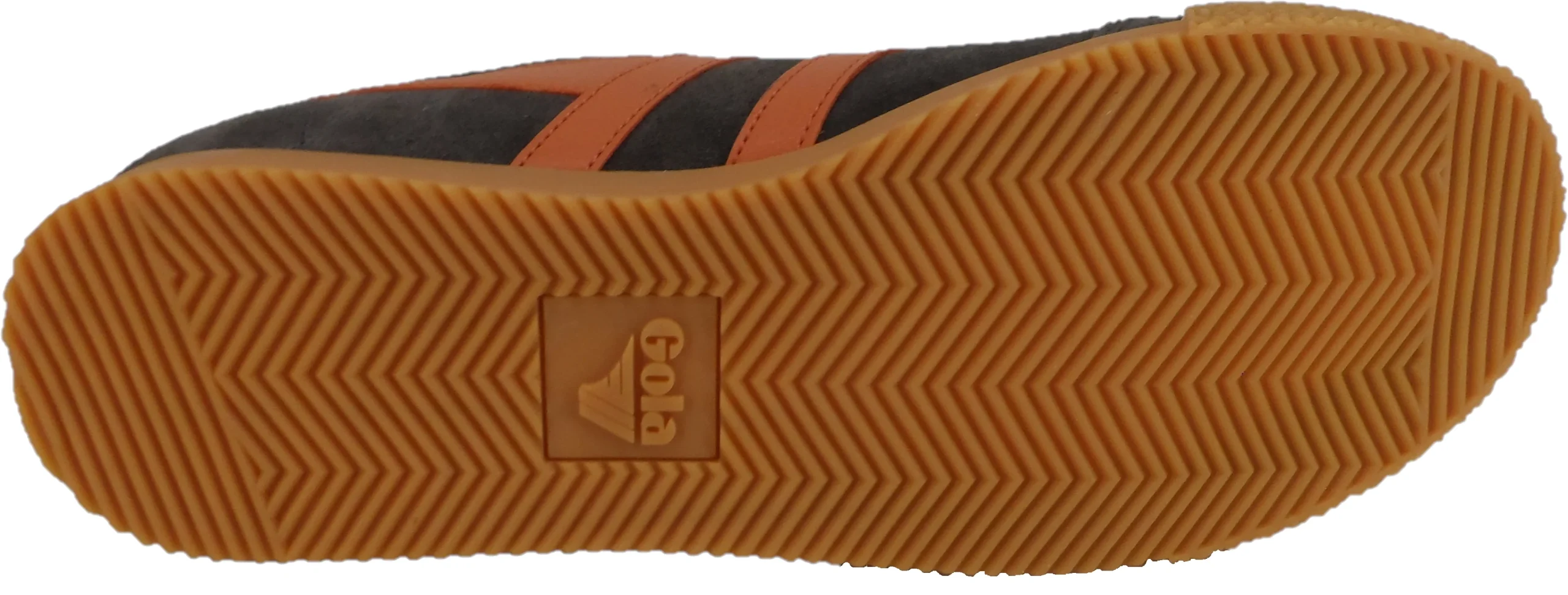 Gola Classics Dark Brown/Orange Harrier Trainers - Imagen 5
