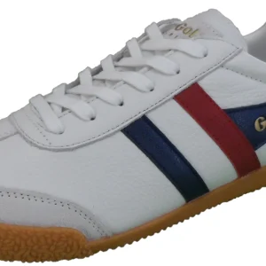 Gola Classics White/Navy/Red Harrier Trainers