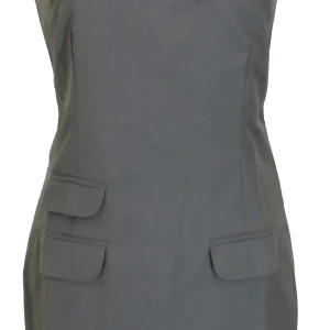 Relco Ladies Retro Mod Green & Gold Tonic Pinafore Tunic Dress