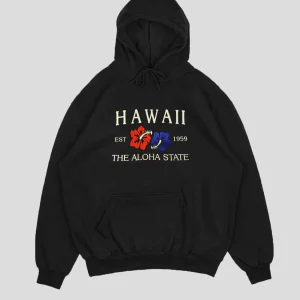 Hawai- Hoodie negro