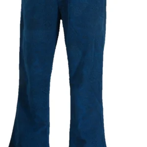 Run & Fly Mens Ink Blue Vintage Jimi Hendrix Paisley Retro Bellbottom Flares
