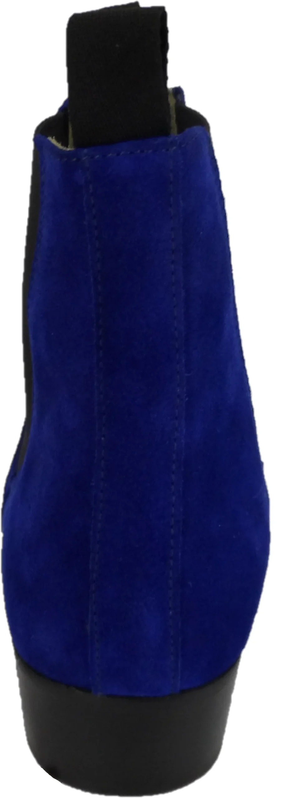 Ikon Original Blue Real Suede Winklepicker Mod Beatle Boots - Imagen 4