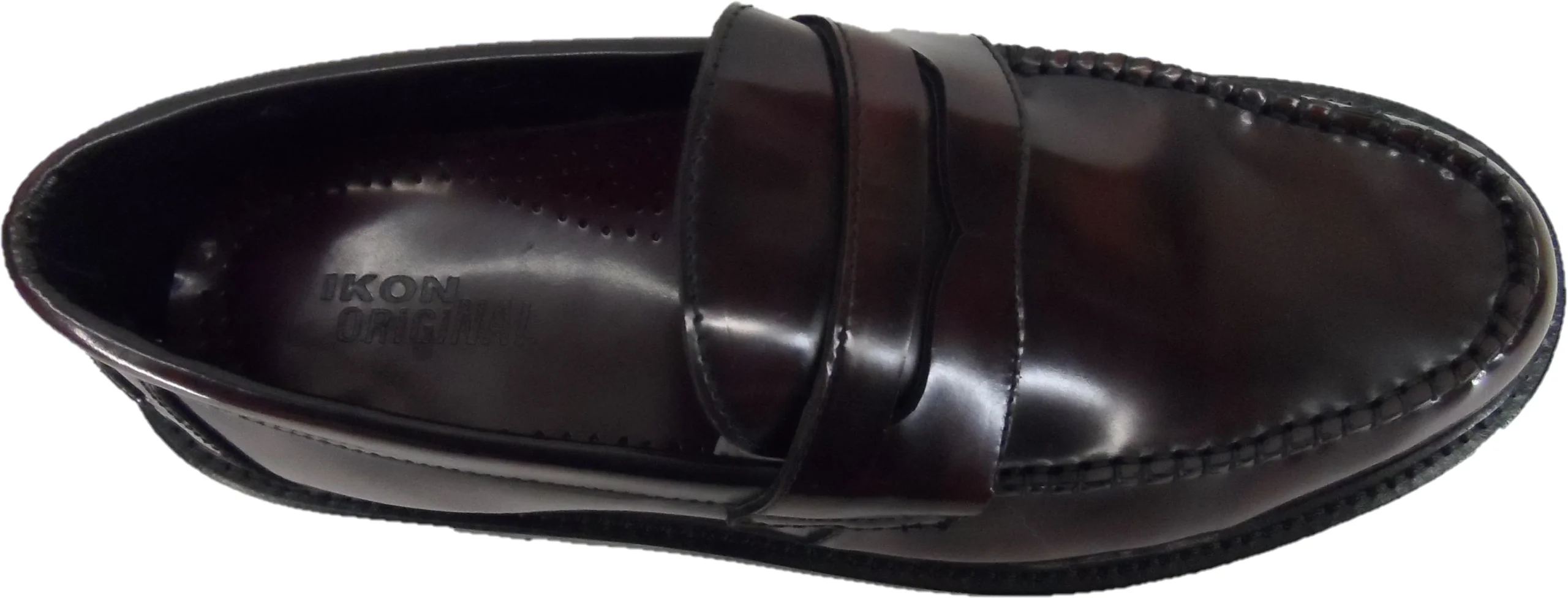 Ikon Original Oxblood Lane Penny Retro,Ska,Northern Soul Loafers - Imagen 5