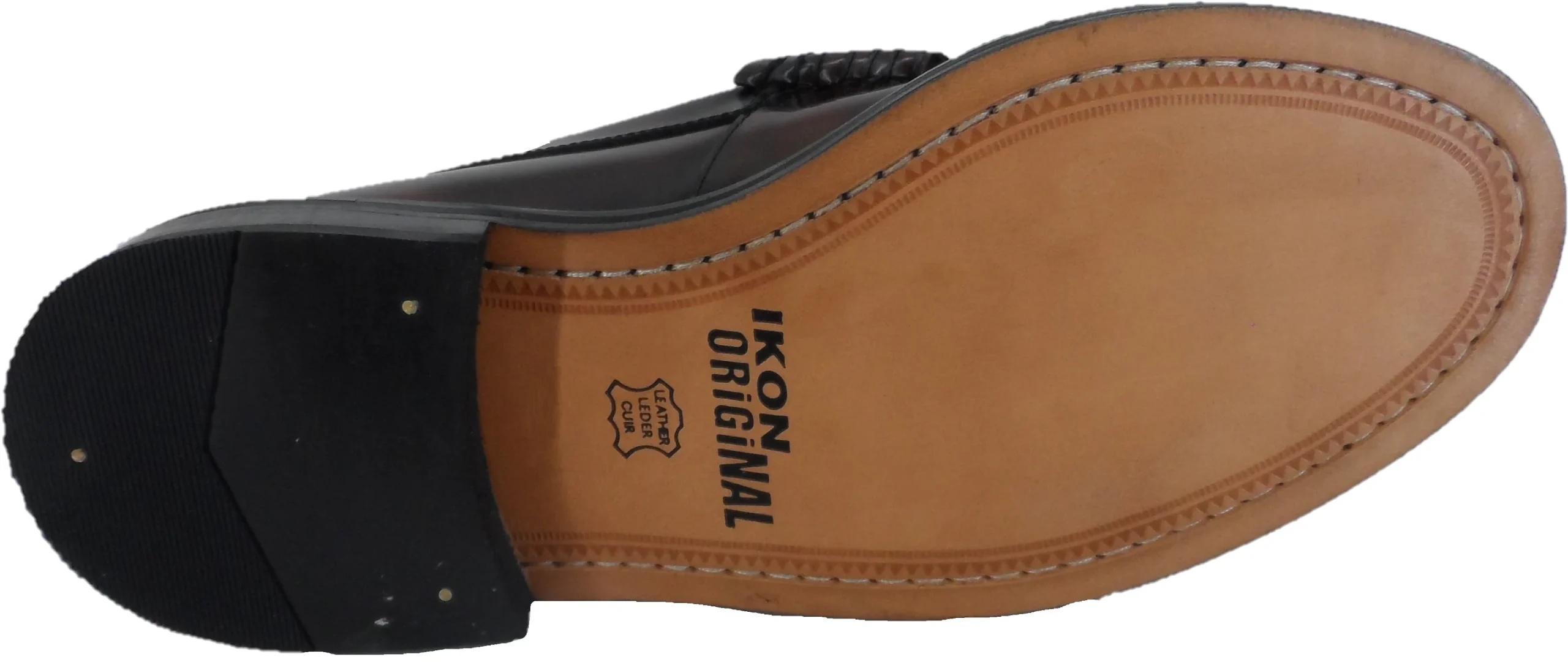 Ikon Original Oxblood Real Weave Retro,Ska,Northern Soul Tassel Loafers - Imagen 7