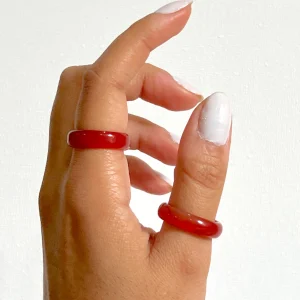 Anillo Cuarzo-Rojo