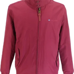 Lambretta Burgundy Showerproof Harrington Jacket