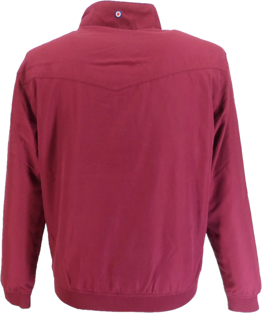 Lambretta Burgundy Showerproof Harrington Jacket - Imagen 4
