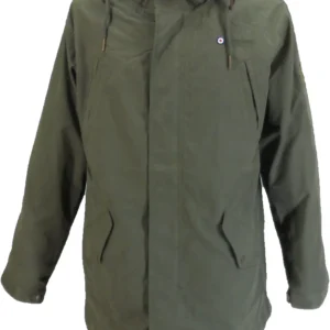 Lambretta Mens Retro Shower Resistant Fishtail Parka