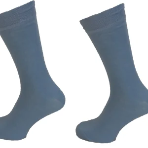 Mens 2 Pair Pack Light Blue Mod Retro Socks