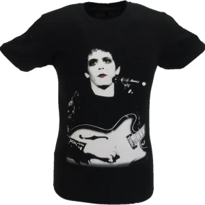 Mens Black Official Lou Reed Bleached Photo T Shirt