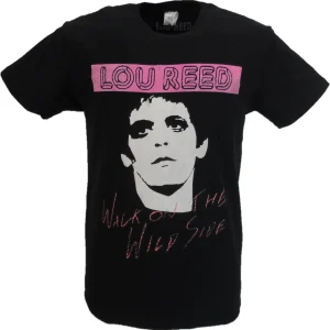 Mens Black Official Lou Reed Walk On The Wildside T Shirt
