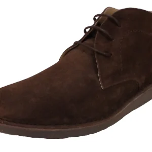 Ikon Original Brown Nomad 70s Mod Style Real Suede Desert Boots