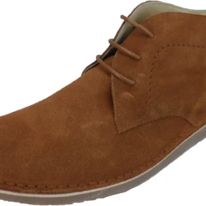 Ikon Original Cognac/Tan Nomad 70s Mod Style Real Suede Desert Boots