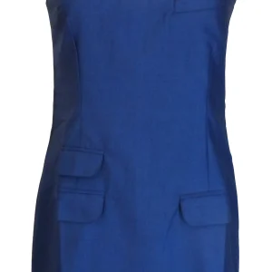 Relco Ladies Retro Mod Blue & Black Tonic Pinafore Tunic Dress