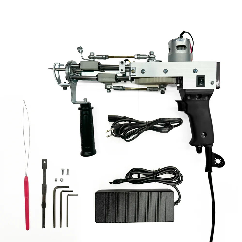 Pistola Tufting 2 en 1 Loop And Cut Negra - Imagen 4