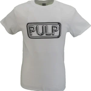 Mens White Official Pulp Logo T Shirt