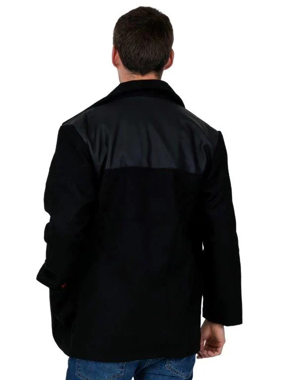 Relco Mens PVC Black Donkey Jackets - Imagen 7