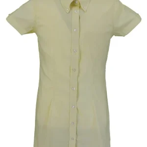 Relco Ladies Yellow Oxford Retro Shirt Dress