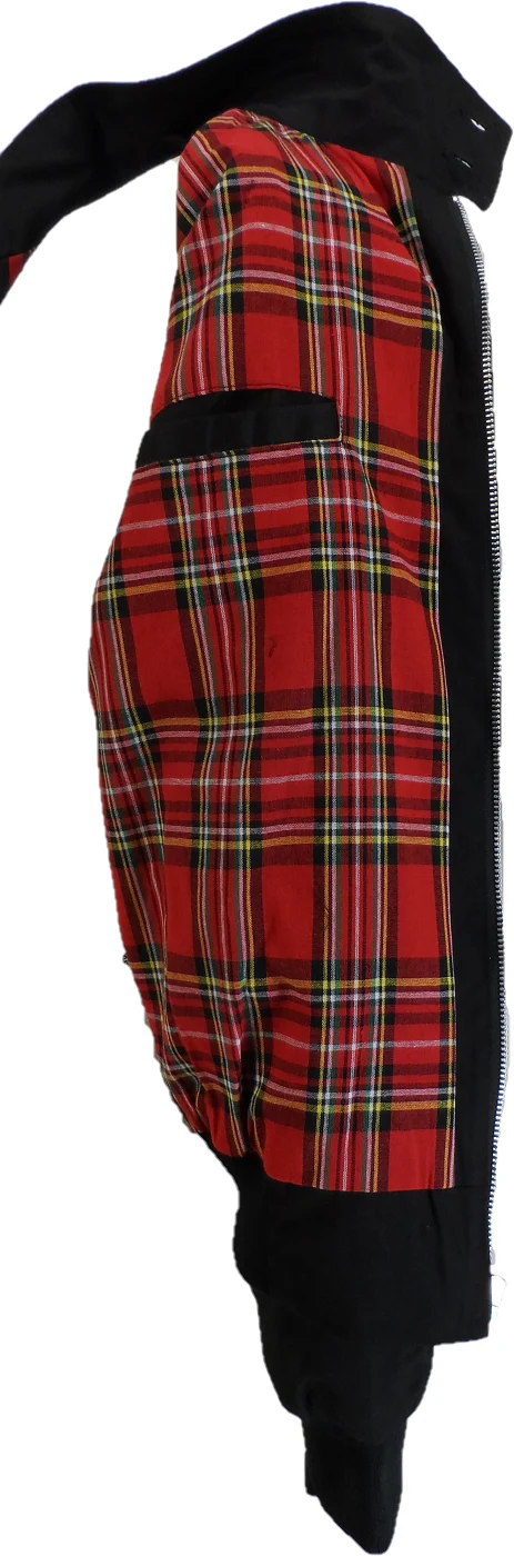 Relco Ladies Classic Black Harrington Jackets - Imagen 3