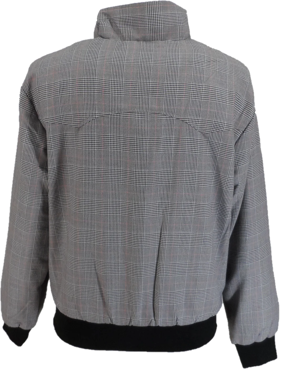 Relco Mens Prince of Wales Harrington Jacket - Imagen 4