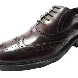 Roamers Original Oxblood Retro Mod Leather Brogues Shoes