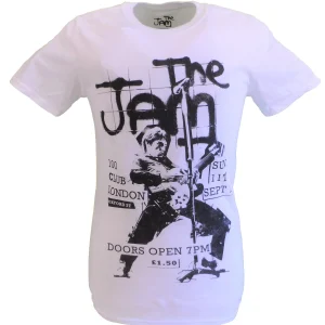 Mens White Target Officially Licensed 100 Club The Jam T Shirt
