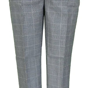 Run & Fly Mens 60s Vintage Retro Mod Checked Prince of Wales Tartan Skinny Fit Trousers