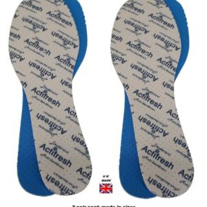 2 Pair Pack of Anti Bacterial Actifresh Cut to size Insoles
