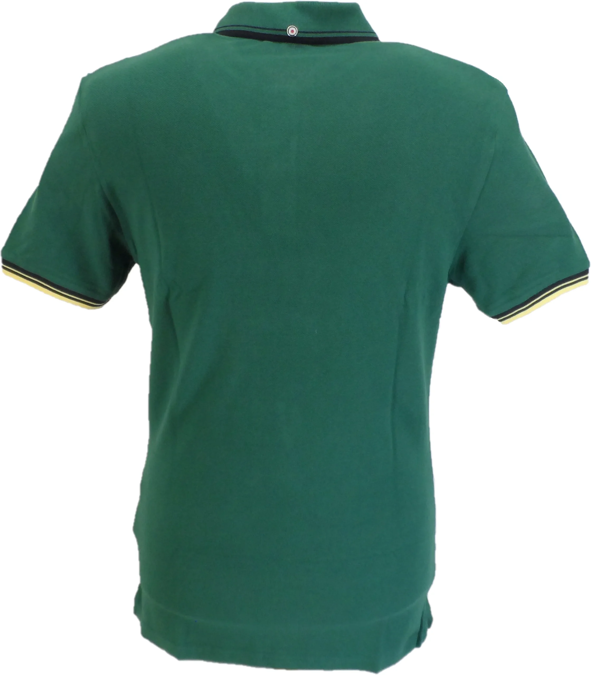 Ben Sherman Mens Signature Fraser Green 100% Cotton Polo Shirt … - Imagen 3