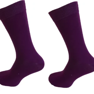 Mens 2 Pair Pack Purple Mod Retro Socks