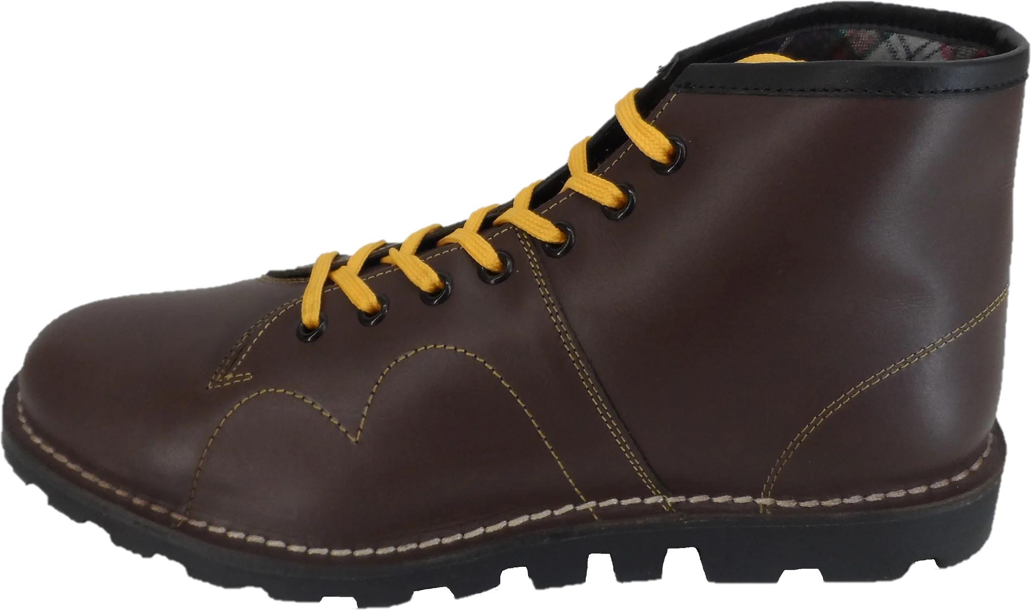 Grafters Original 1970's Style Oxblood Leather Monkey Boots - Imagen 3