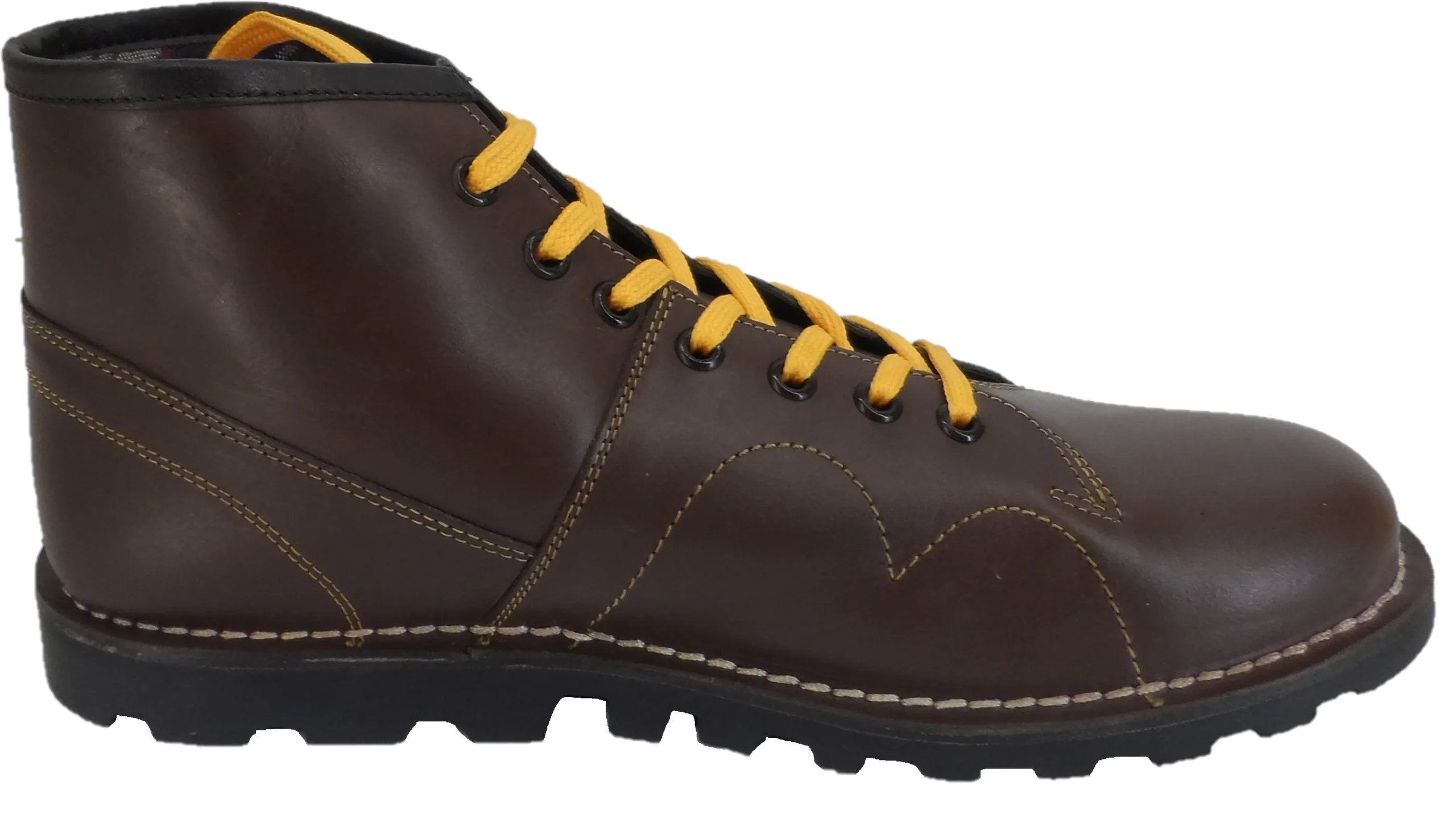 Grafters Original 1970's Style Oxblood Leather Monkey Boots - Imagen 5