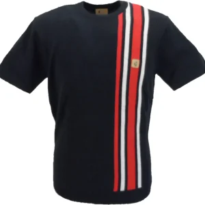 Gabicci Vintage Mens Navy Blue Lewis Racing Jumper