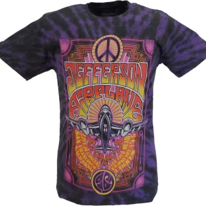 Mens Purple Official Jefferson Airplane Live in San Francisco T Shirt