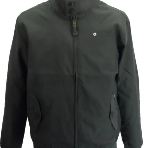 Lambretta Khaki Green Showerproof Harrington Jacket