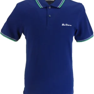 Ben Sherman Men's Royal Blue Signature 100% Cotton Polo Shirt