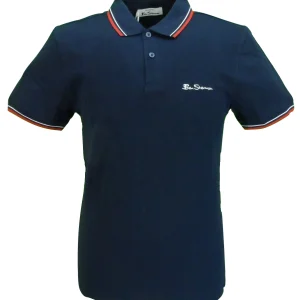 Ben Sherman Men's Navy Signature 100% Cotton Polo Shirt
