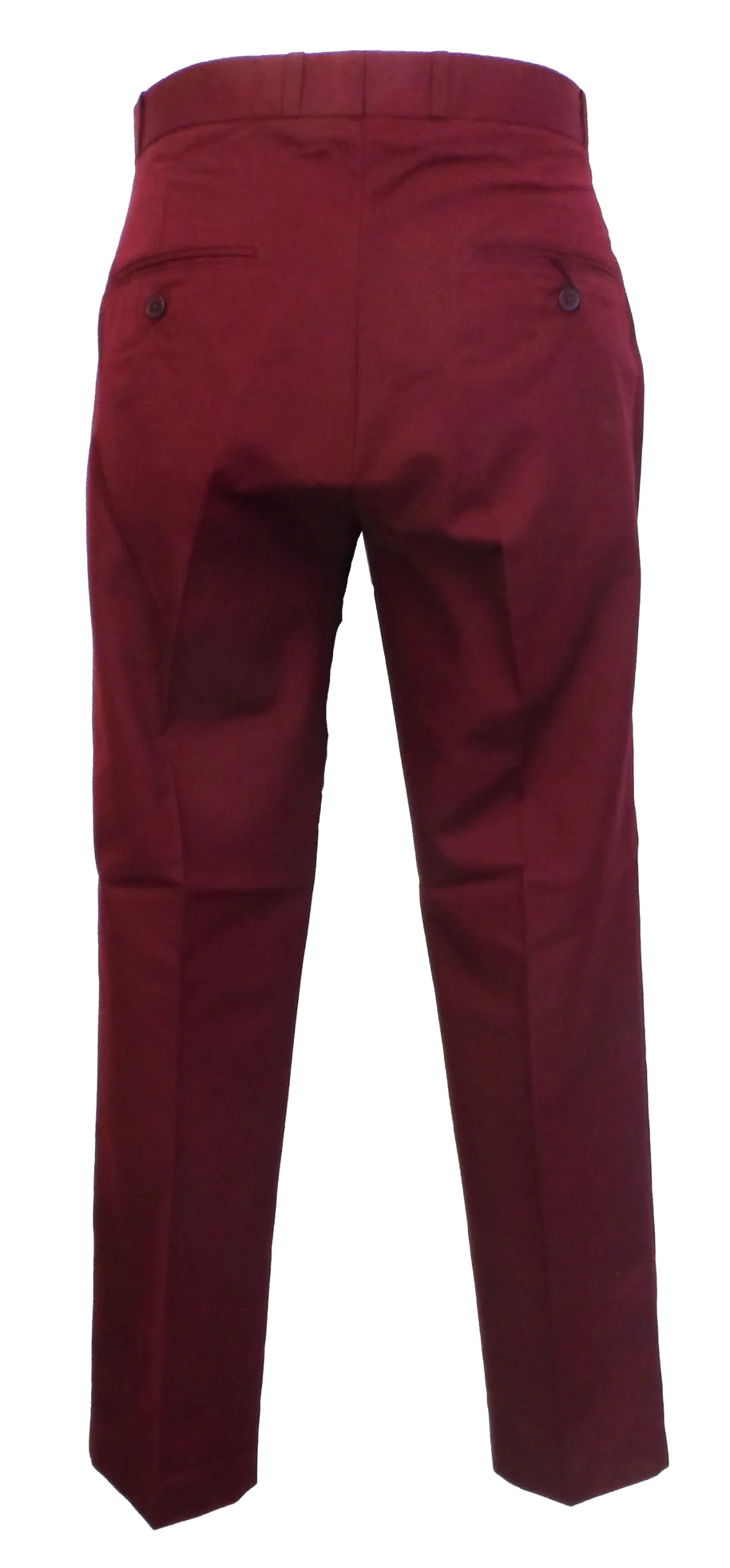 Relco Burgundy 60S 70S Retro Mod Vintage Sta Press Trousers - Imagen 4