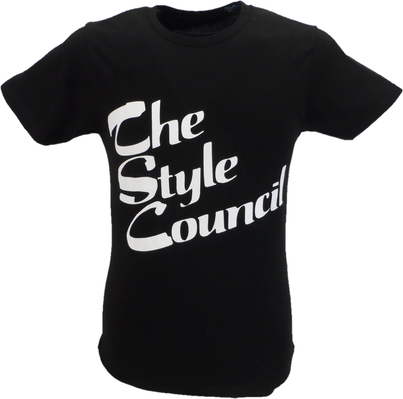 Mens The Style Council Black Stacked Logo Official T Shirt